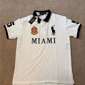 Polo by Ralph Lauren White Miami Polo Shirt